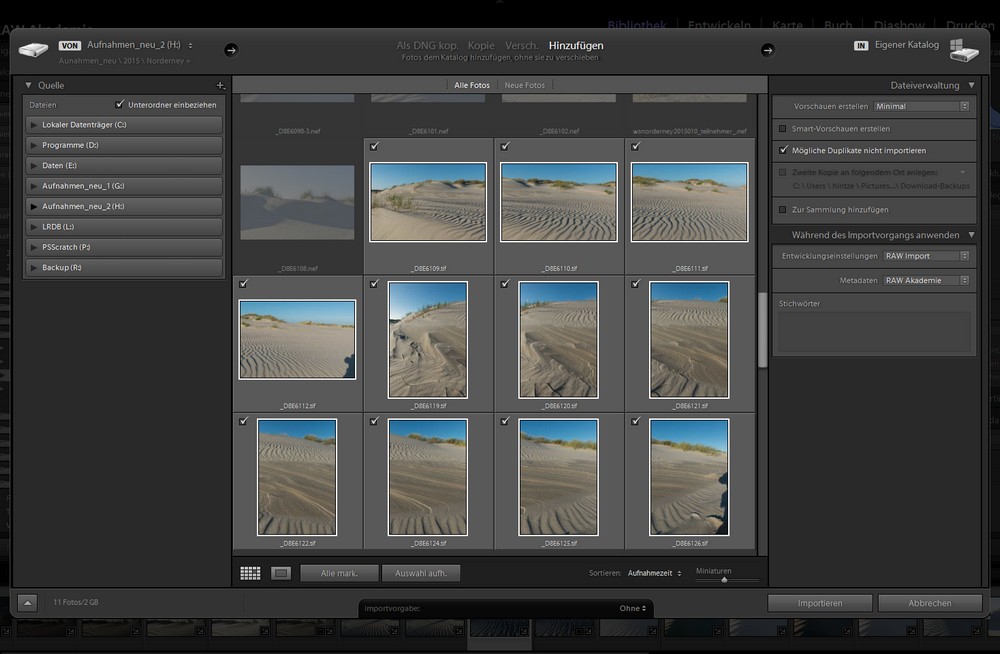 RAW Blog: Der neue alte Import Dialog von Lightroom 6.3, CC 2015.3 RAW Blog: Der neue alte Import Dialog von Lightroom 6.3, CC 2015.3